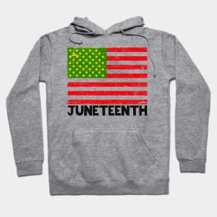 Juneteenth //// Vintage Style Flag #2 Hoodie